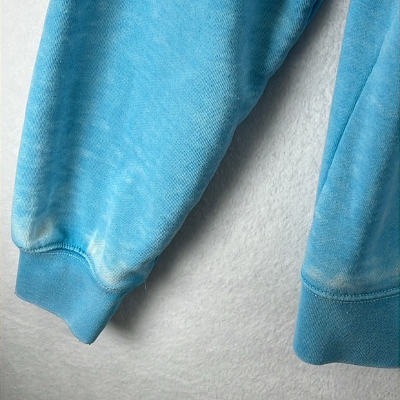 Cowgirl Hardware Women’s Hoodie Size Large Aqua Blue Graphic Kangaroo Pocket - Picture 6 of 9